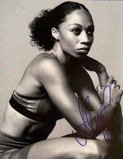 ALLYSON FELIX SIGNED 8x10 PHOTO USA OLYMPICS GYMNASTICS GOLD AUTOGRAPH COA