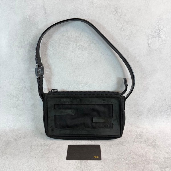 Fendi Baguette Women Bag Shoulder Mini Black VHTF Designer Collection Popular Pr