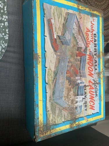 Marx Play Set 1968 Cape Kennedy Carry-All TinOnly.