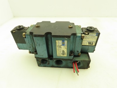 MAC 6521B-211-PM-111DA Pneumatic Double Solenoid Valve 4/2-Pos 120V w/Sub-Base
