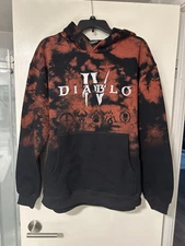 Blizzard Gear Diablo IV Black Tie-Dye Pullover Hoodie