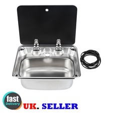 CARAVAN CAMPER Sink FOR MOTORHOME BOAT Stainless for Campervan Motorhome Caravan