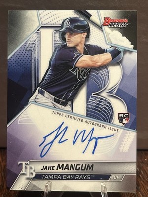 2025 Bowmans Best Baseball Jake Mangum Rookie Auto #B25-JMA RAYS