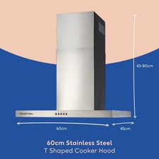 Russell Hobbs 60cm Chimney Cooker Hood - Stainless Steel RHTCH600B1SS