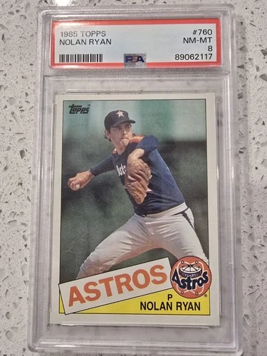 1985 Topps - Nolan Ryan (Houston Astros) #760 PSA NM-MT 8 MLB