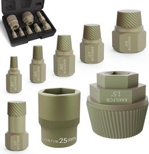 1.5'' Tub Drain Extractor, 8PCS Pipe Nipple Extractor Set with 1-inch Socket,