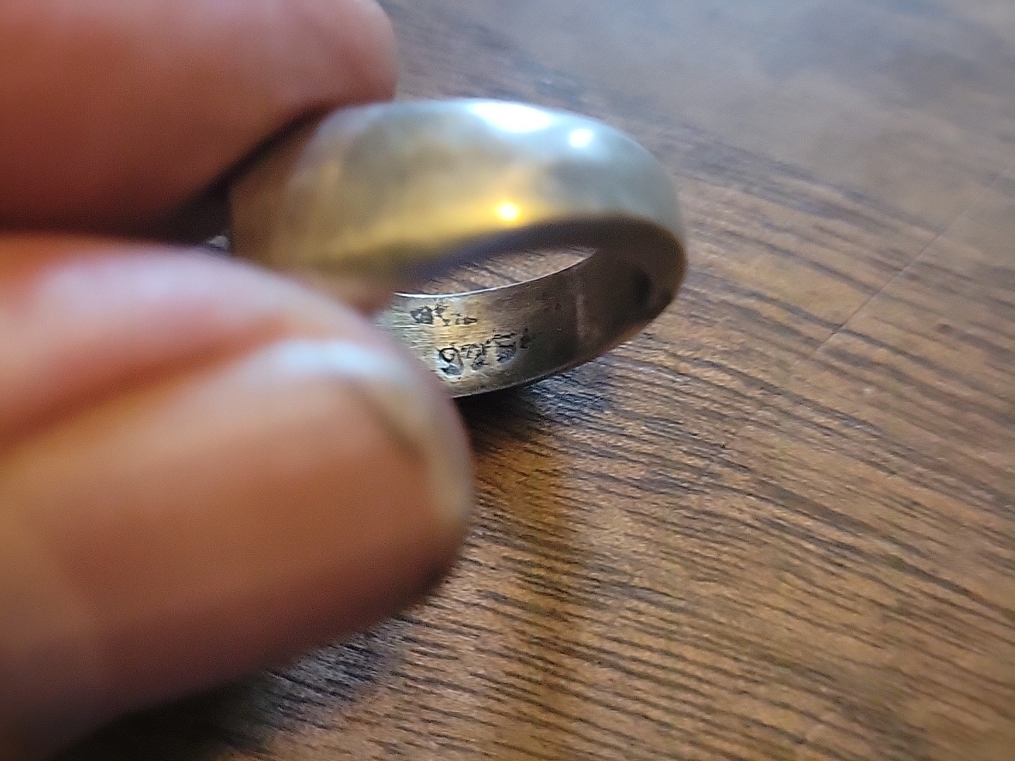 Vintage MEXICO Hefty Solid Sterling Silver Cresce… - image 8