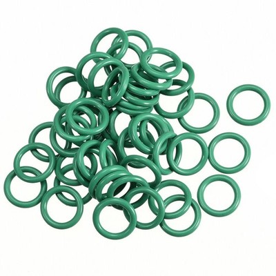 50pcs 13mm x 1.9mm size mechanical rubber O ring oil seal gas kets green #zc