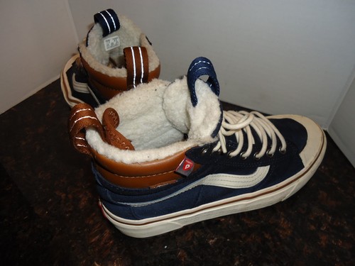 Vans Off The Wall Men's size 7M/Women's size 8.5M Winter Suede Boots Black - Picture 14 of 14