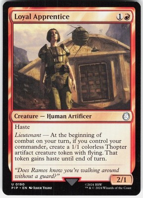Loyal Apprentice 190 Uncommon Universes Beyond: Fallout Magic: The Gathering NM