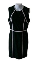 Calvin Klein - Women's Sleeveless Black/White Sheath Dress. Size 4. GUC