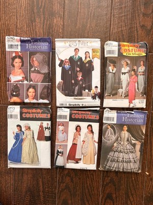 Simplicity Sewing Patterns - UNCUT - Costumes