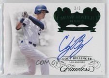 2018 Panini Flawless Memorable Marks Emerald 3/3 Cody Bellinger #MM-CB Auto 14hk