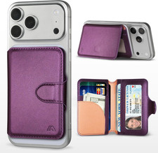 For Magsafe Wallet, Magnetic Phone Wallet RFID Blocking, Slim 5-8 Card Holder wi