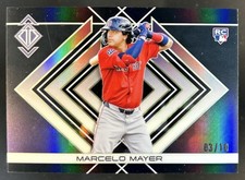 2025 Topps Transcendent Marcelo Mayer Icons Chrome Variation RC Black #/10