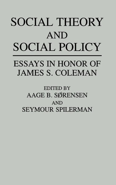 Aage B. Sorensen (U. A.) | Social Theory And Social Policy | Buch | Englisch-image
