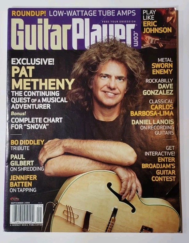2008 Guitar Player Magazine PAT METHENY cover Paul Gilbert Jennifer Batten Sep