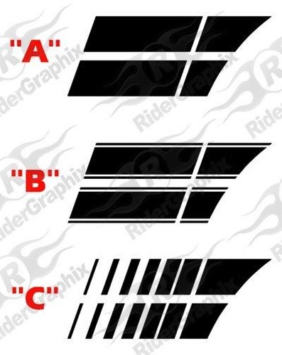 2007 - 2012 Up Dodge Nitro Hood to Fender Decal Kit - Picture 2 of 22