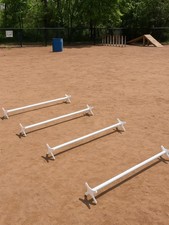 Dog Cavalettis Adjustable Dog Agility And Conditioning Jumps For Rehab