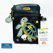 TURTLE OCEAN BEACH CELLPHONE CROSSBODY PURSE BAG CHALA NAVY