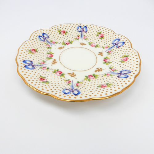 Lenox Davis Collamore New York 5" Dessert Plate Butter Plate Blue Bows Gilt - Picture 6 of 11