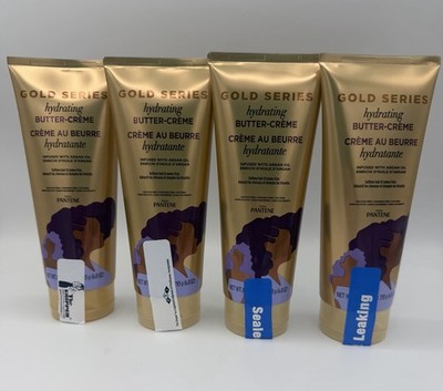 4 Pantene Gold Series Hydrating Butter-Creme Argan Oil 6.8 oz. ea