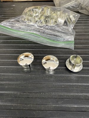 Mr. Gasket Chrome Wheel Plugs 5104 Weld Cragar Centerline Set of (20) USA
