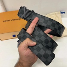 Louis Vuitton LV Initiales 40mm Damier Graphite Belt Size M/L 