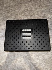 Black Under Desk Footrest w/ Massage Rollers