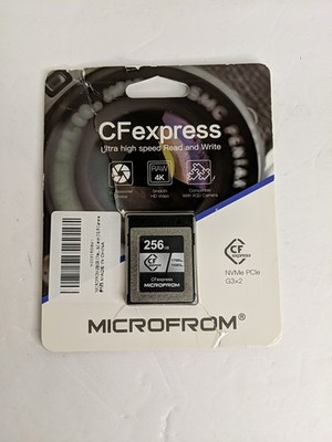 OPEN BOX Microfrom CFexpress  256 GB NVMe PCIe G3x2 1700mb Read Speed