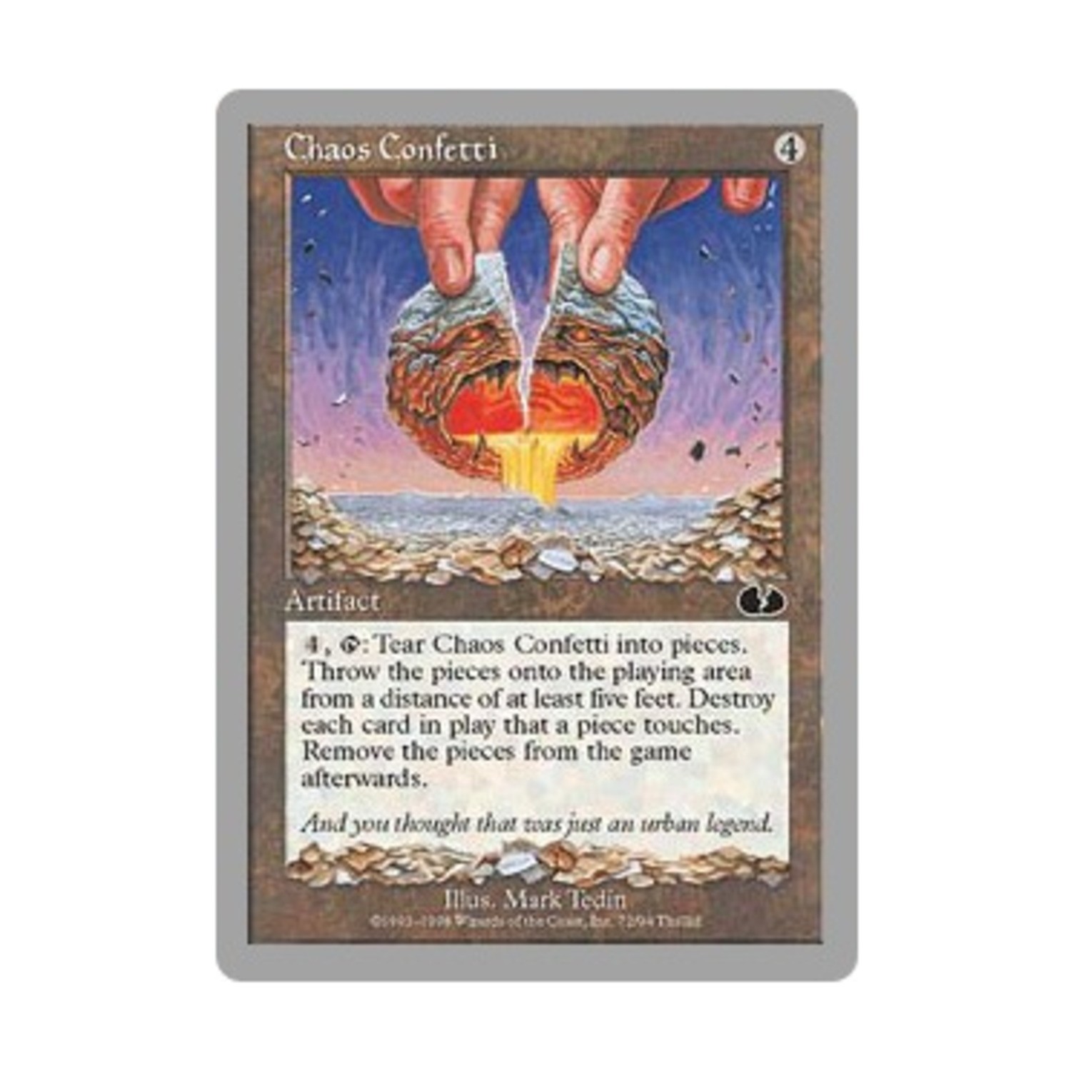 WotC MtG Unglued Chaos Confetti (C) NM