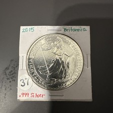 1 oz SILVER BRITANNIA 2015 (bag mark)