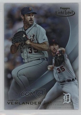 2016 Topps Gold Label Class 1 Justin Verlander #92 0e3