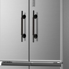 Spidfee 2Pack Magnetic Refrigerator Door Handle with Cover, Fridge Pull Black