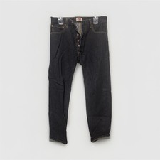   Levi's Men's Black Dark Wash Denim Jeans Straight Fit Button Fly 5-Pocket