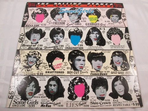 The Rolling Stones - Some Girls LP Album Censored Die-Cut Cover 1978 mick jagger