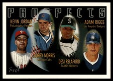 1996 Topps #426 Kevin Jordan / Bobby Morris / Desi Relaford / Adam Riggs PROS,