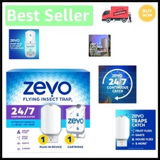 Mess-Free Indoor Bug Catcher with UV Light - 24/7 Fly, Gnat, and Moth Trap