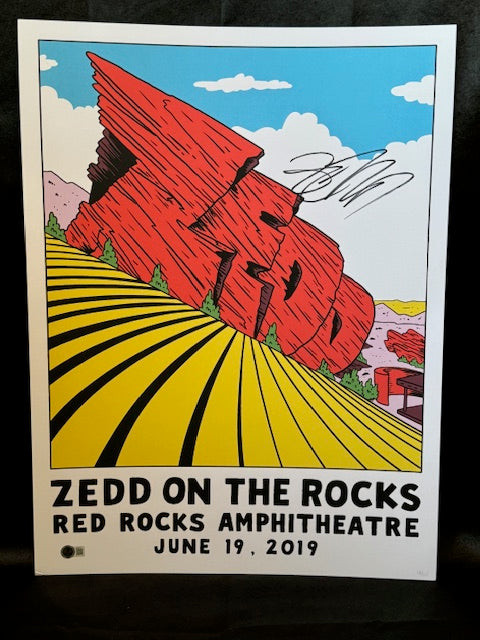 18x24 "Zedd On The Rocks" Concert Poster Limited 18/115