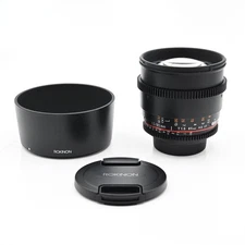 Rokinon 85mm T1.5 AS IF UMC II CINE Lens Nikon F #105