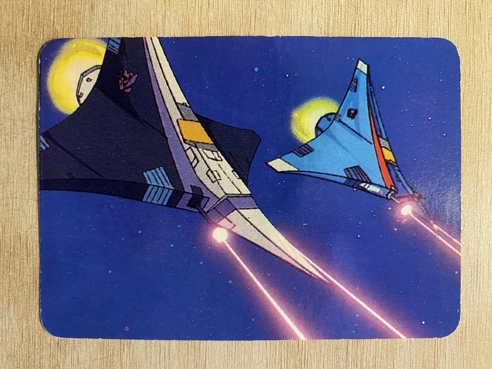 1985 Hasbro Transformers Action Trading Card #47 Aerial Attack