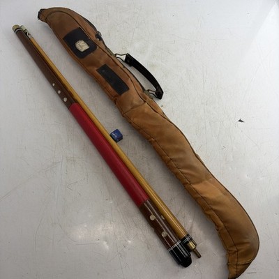 Vintage AJAY 46-20095 57  20 Oz 2-Piece Pool Cue w/ Case Taiwan