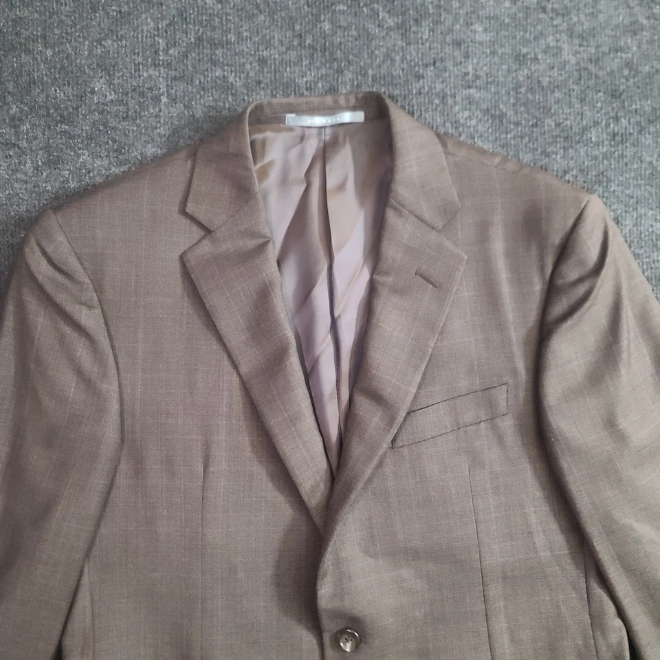 Blazer de Lana Hickey Freeman Loro Piana Super 150's 38R Marrón Hecho en EE. UU. - *LEER* Foto 2 de 4