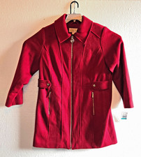 Women’s Michael Kors Red Wool Blend Jacket Peacoat Size 0X - XL Extra Large NWT
