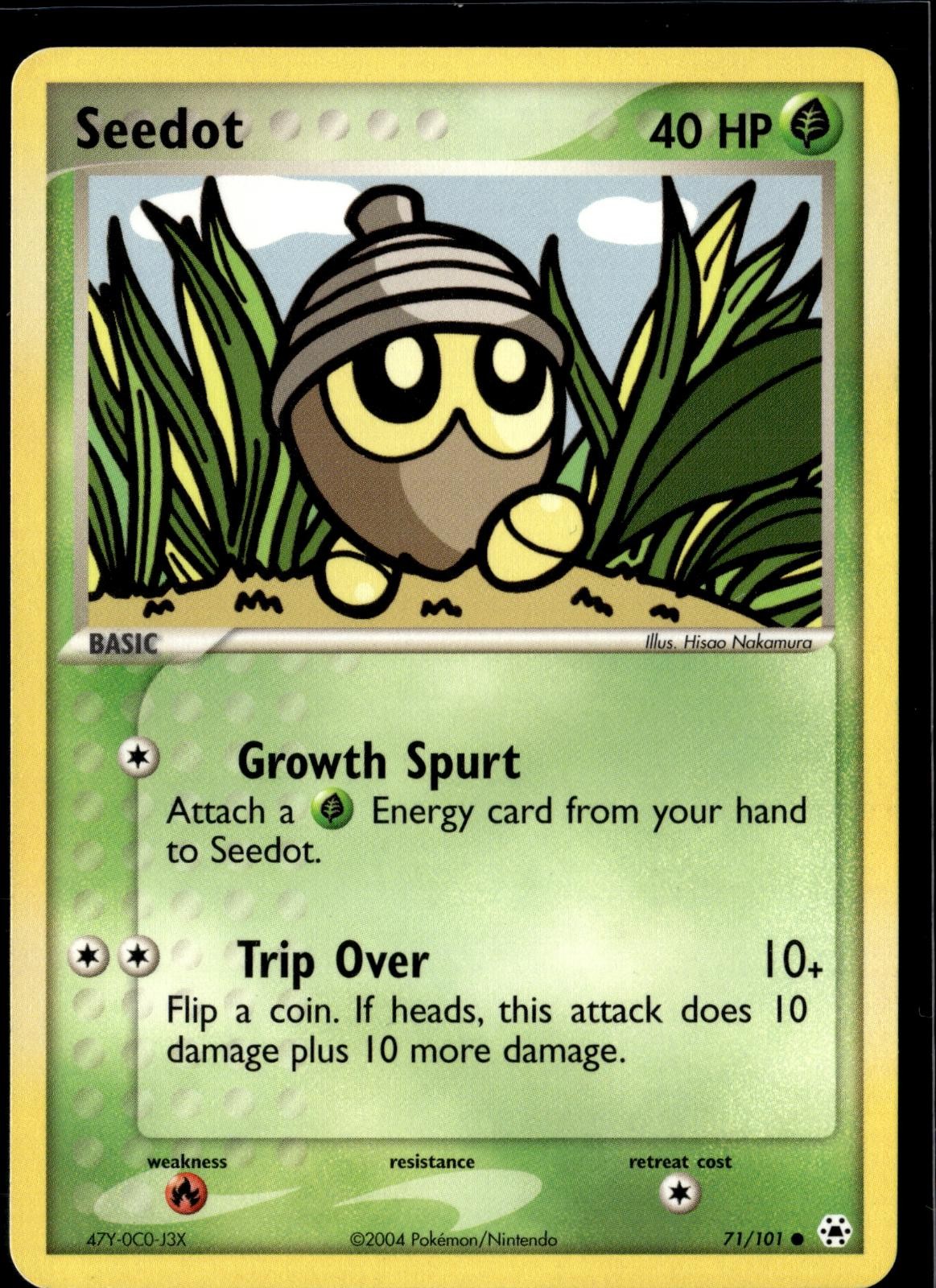 Seedot 71/101 Common Hidden Legends Pokemon Near Mint