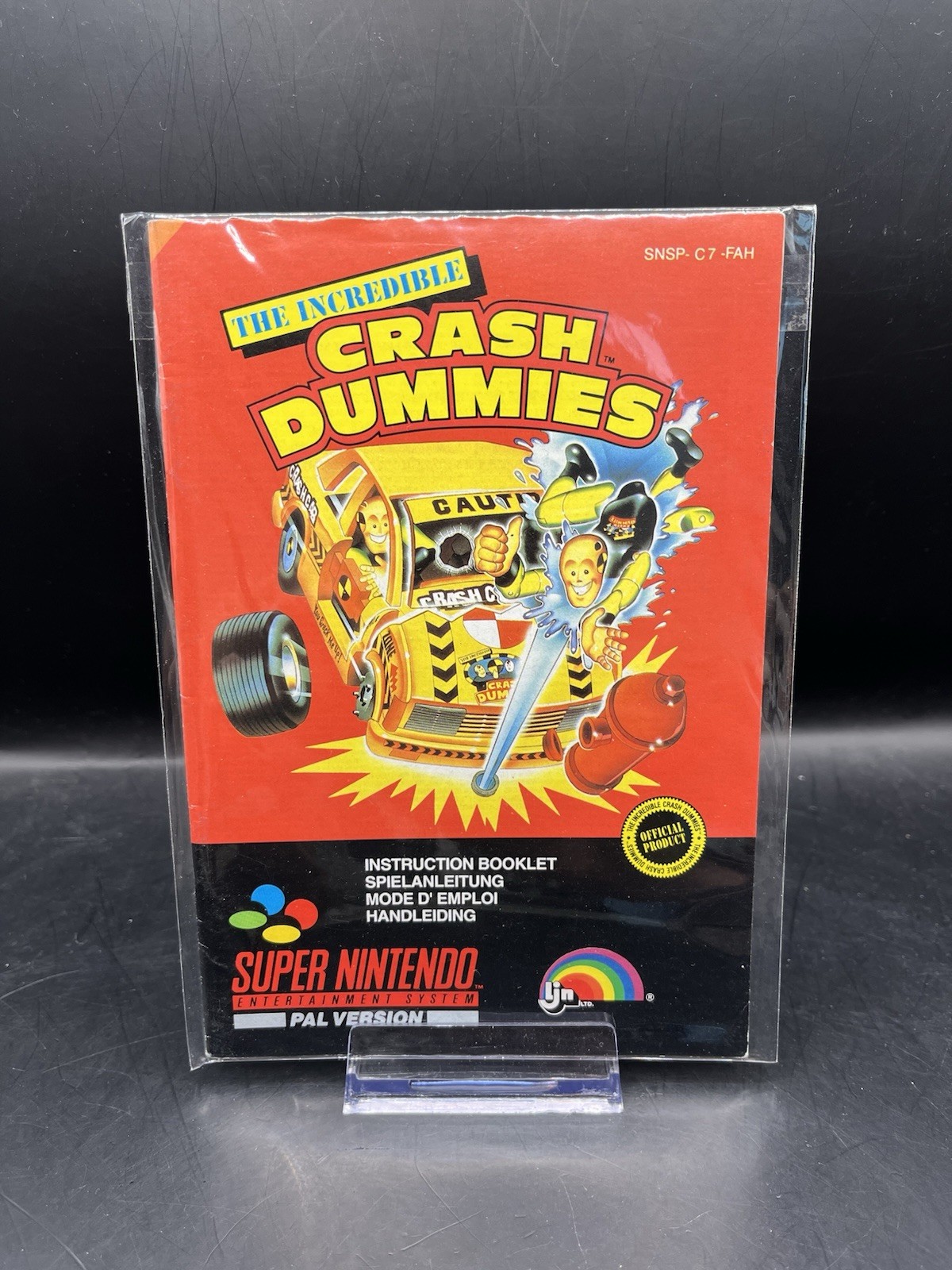 The Incredible Crash Dummies - Mode d’Emploi Handleiding Super Nintendo SNES FAH