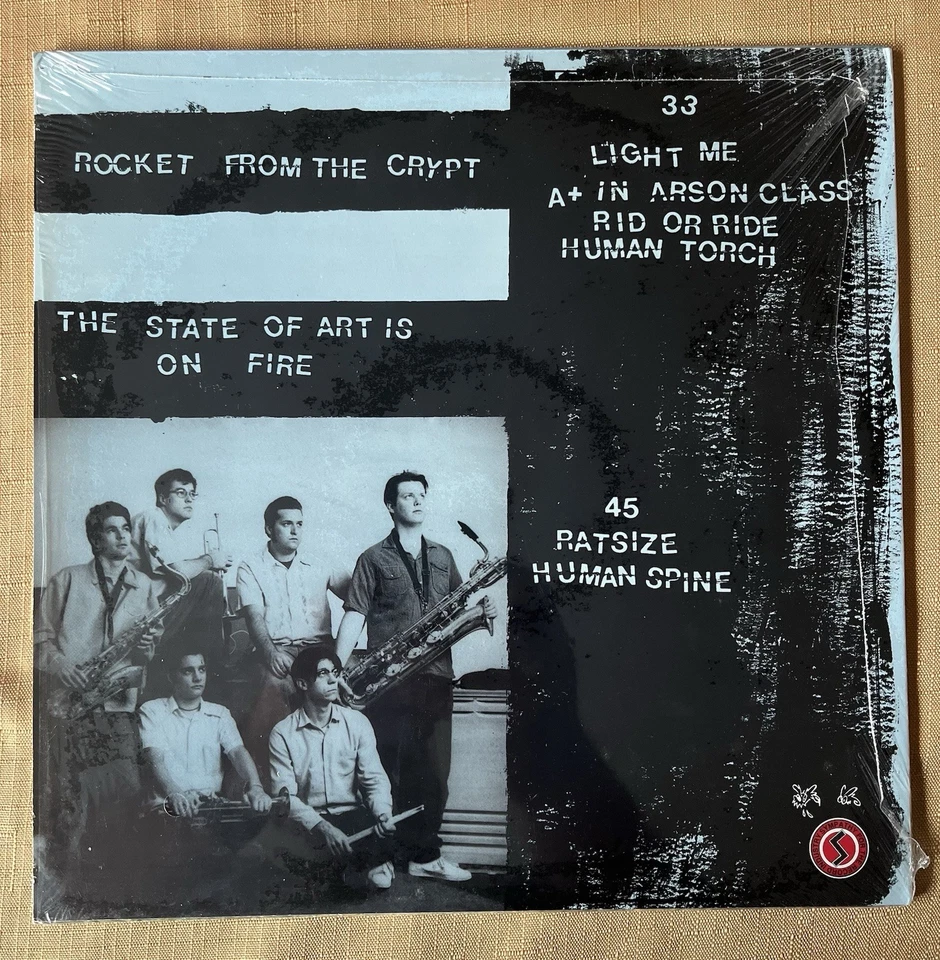 ROCKET FROM THE CRYPT The State Of Art Is On Fire 10"VINYL Autographed RARE OOP - Image 2 of 3
