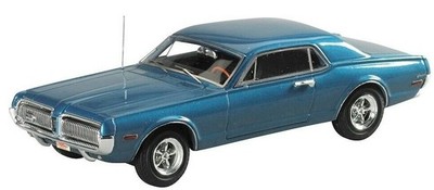 MOTORHEADS, MERCURY Cougar 1968 blau, 1/43, MTH425