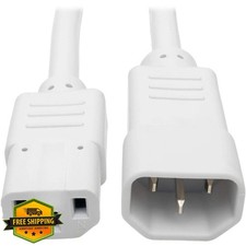 Tripp Lite 6ft Heavy Duty Power Extension Cord C14 to C13 15A White