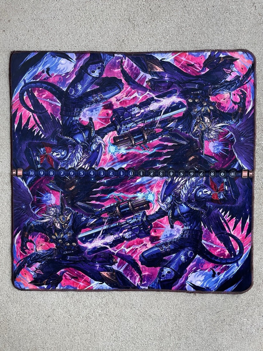 Beelzemon 2 Player Cloth Playmat Digimon Yugioh Tribrigade